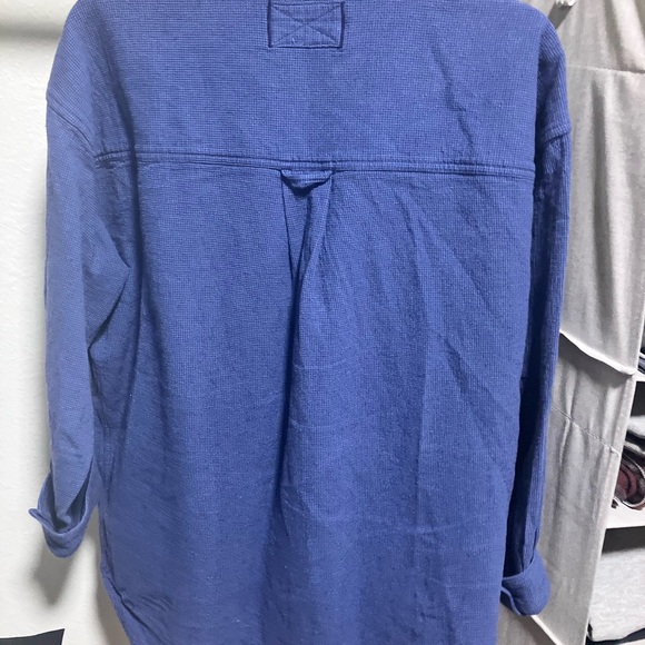 We The Free Blue Button Down Shirt - Picture 5 of 7